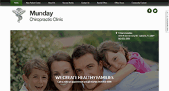 Desktop Screenshot of mundaychiropracticclinic.com
