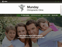 Tablet Screenshot of mundaychiropracticclinic.com